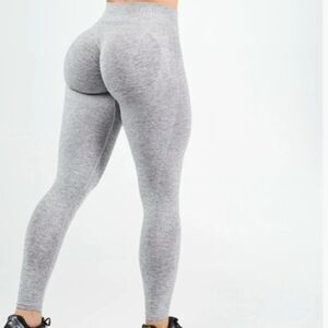 Like New! Prozis MuseFit Mid-Waist Leggings in Light Gray Melange in Size M